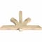 Ekena Millwork Redmond Rough Sawn Timber Gable Bracket, Douglas Fir, 48"W x 30"H x 4"D x 4"F, 15/12 Pitch GBW048X30X0404RED00RDF - alternate 5